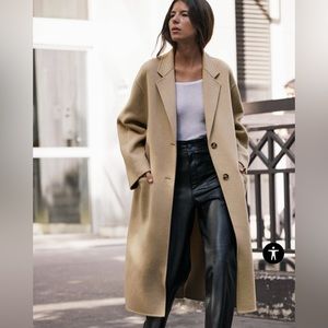 DOUBLE FACED WOOL BLEND COAT ZW COLLECTION